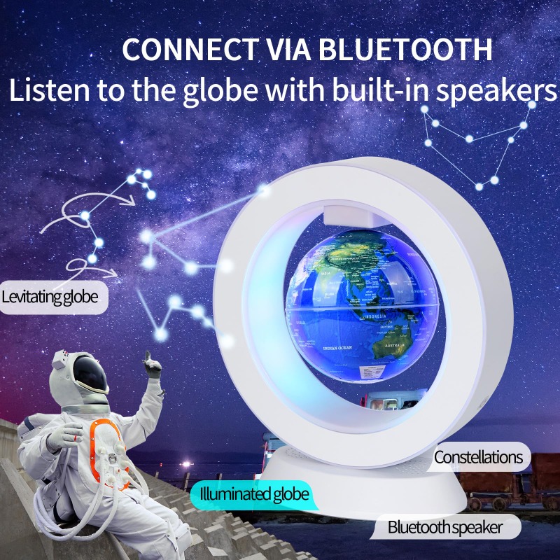 Cool Office Tech Gadgets - مكبر صوت بلوتوث عائم مع مصباح