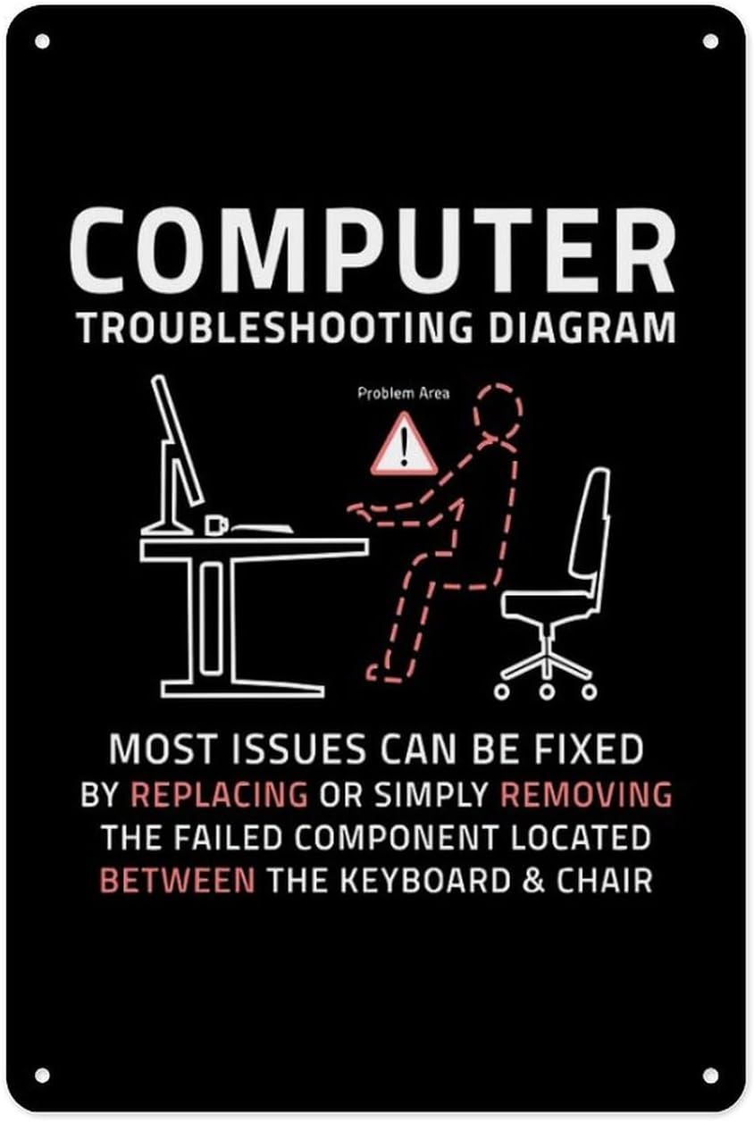 لافتة معدنية من القصدير مقاس 8 - مراجعة Office Tech Gifts وسعره