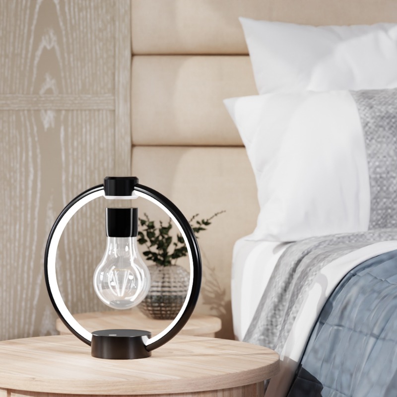 مصباح طاولة LED عائم مغناطيسيً - مراجعة Office Tech Gifts وسعره