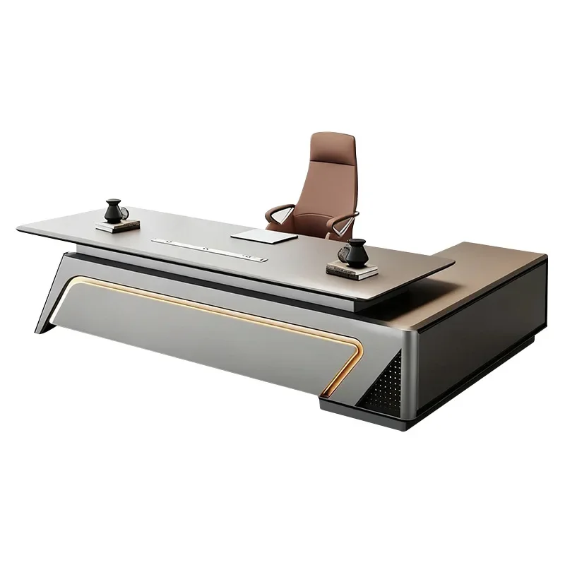 مكتب مدير مطلي، مكتب كبير مستو - مراجعة Office Tech Chair وسعره